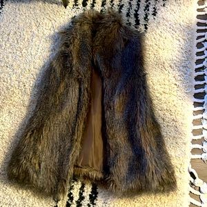 Faux fur vest